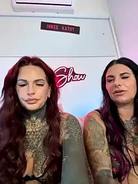 AileenInkOfficial — double blow job+countdown+fake cum